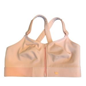 SHEFIT 3 Luxe Flex High Impact Sports Bra Pink Gold Moisture Wicking Adjustable
